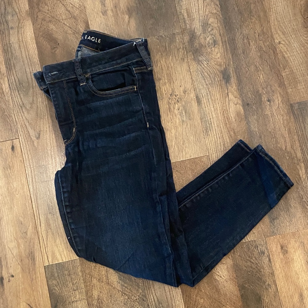 American Eagle Outfitters High Rise Jeans - Dark Blue